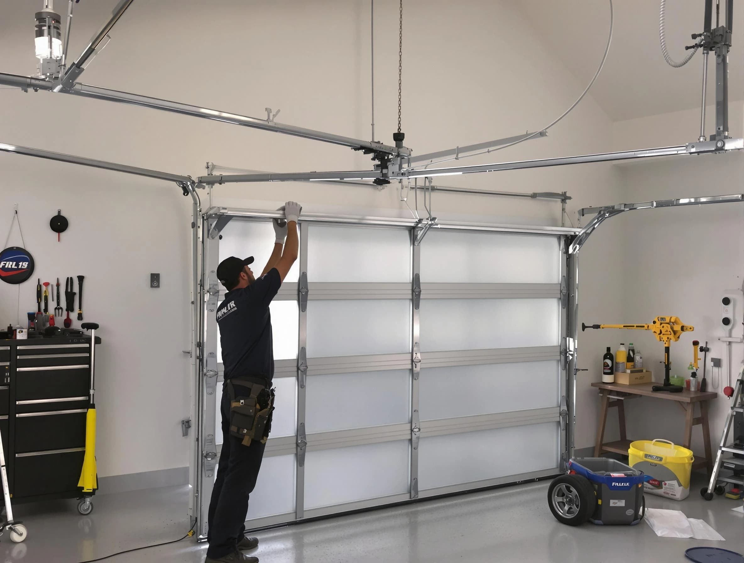 Hingham Garage Door Repair certified team performing precision garage door installation in Hingham
