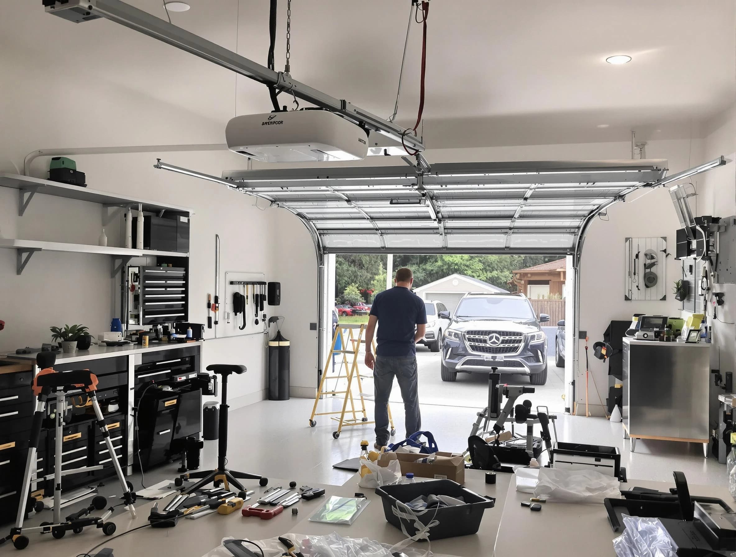 Garage door opener installation by Hingham Garage Door Repair in Hingham