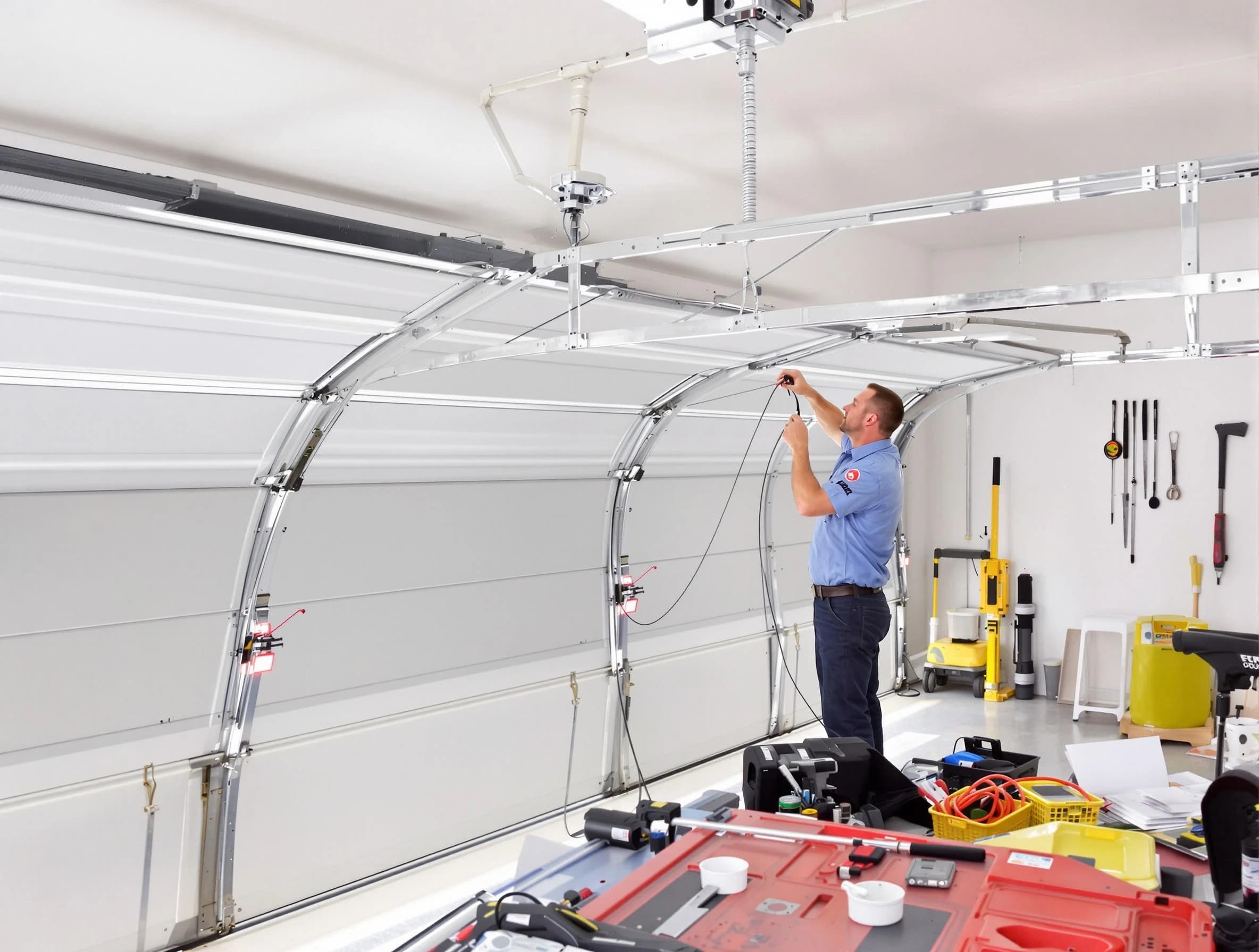 Garage door cable repair service by Hingham Garage Door Repair in Hingham