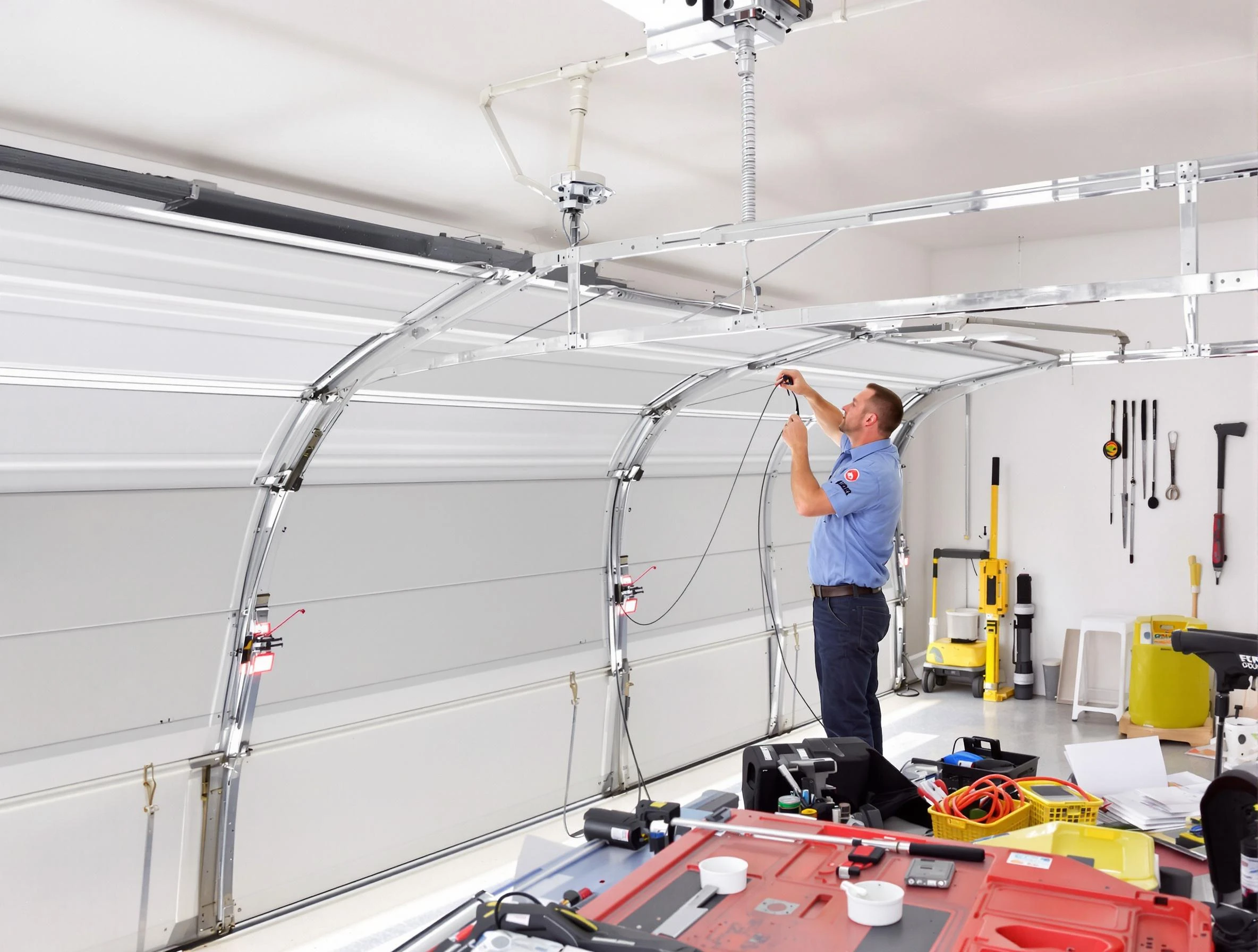 Garage door cable repair service by Hingham Garage Door Repair in Hingham