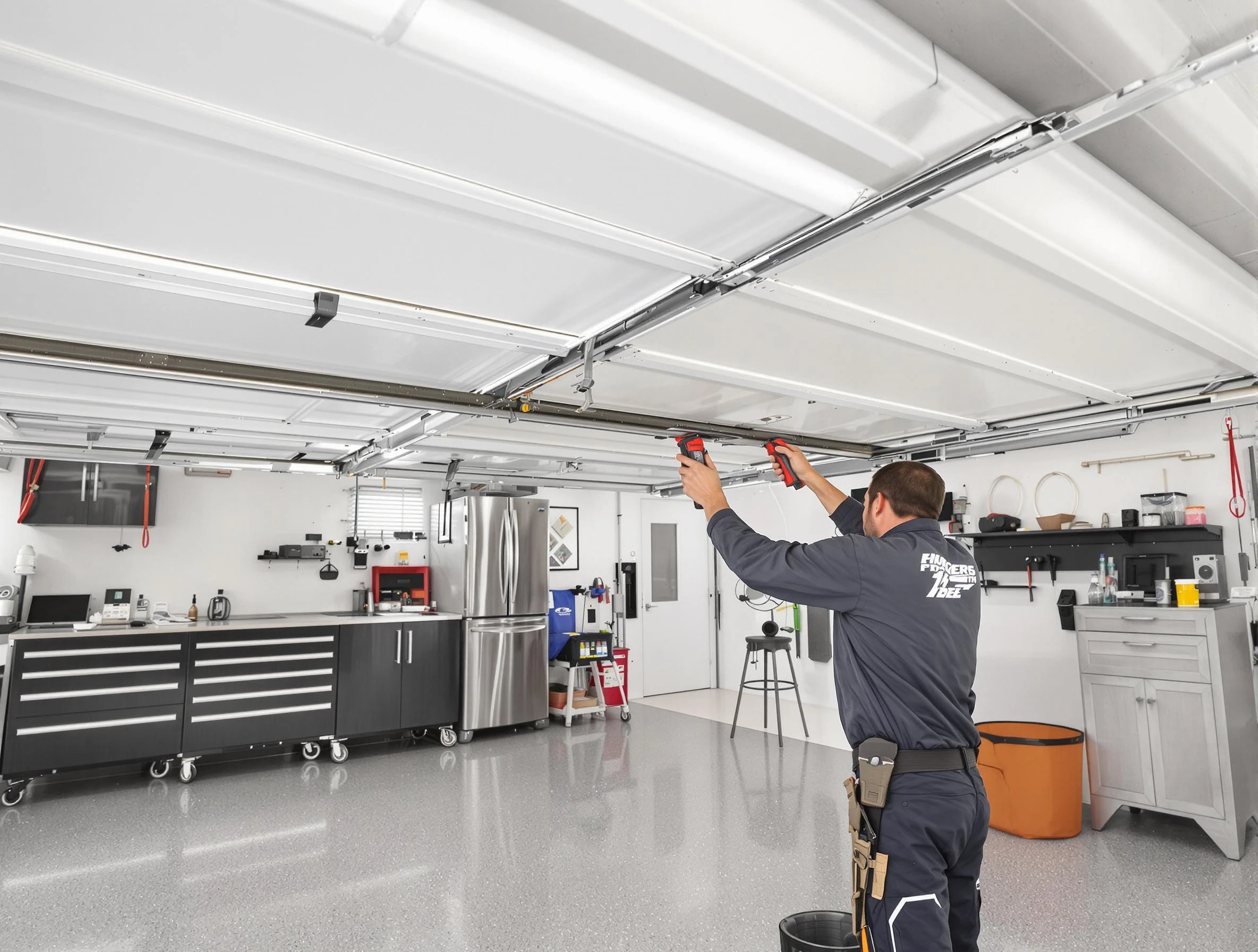 Overhead garage door repair service by Hingham Garage Door Repair in Hingham